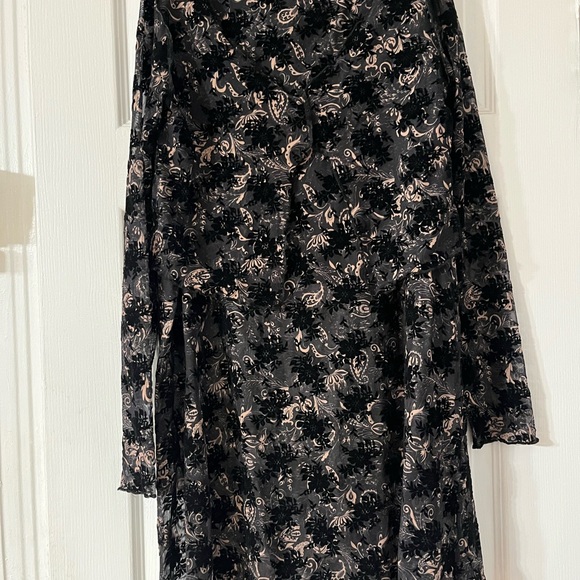 Reclaimed Vintage Size 8 Skirt And Shirt Lace Black/gold See Thought, made - Picture 1 of 14